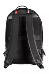 Tommy Hilfiger Sleek Urban Black Backpack with Contrasting Details