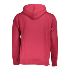 U.S. Grand Polo Chic Pink Hooded Sweatshirt with Embroidery Detail