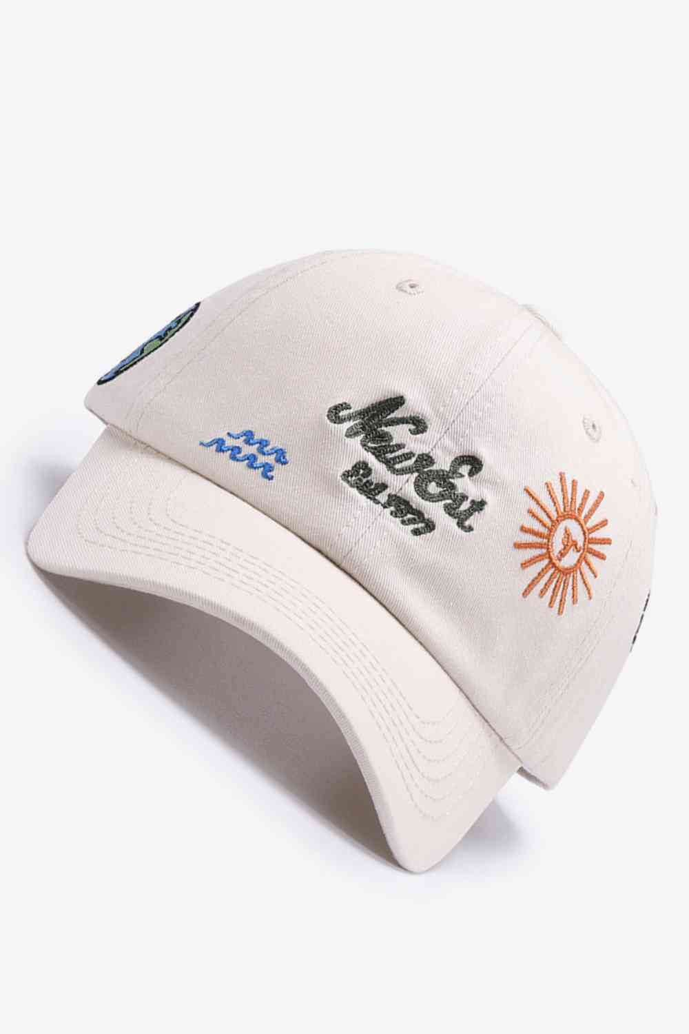 Contrast Embroidered Baseball Cap