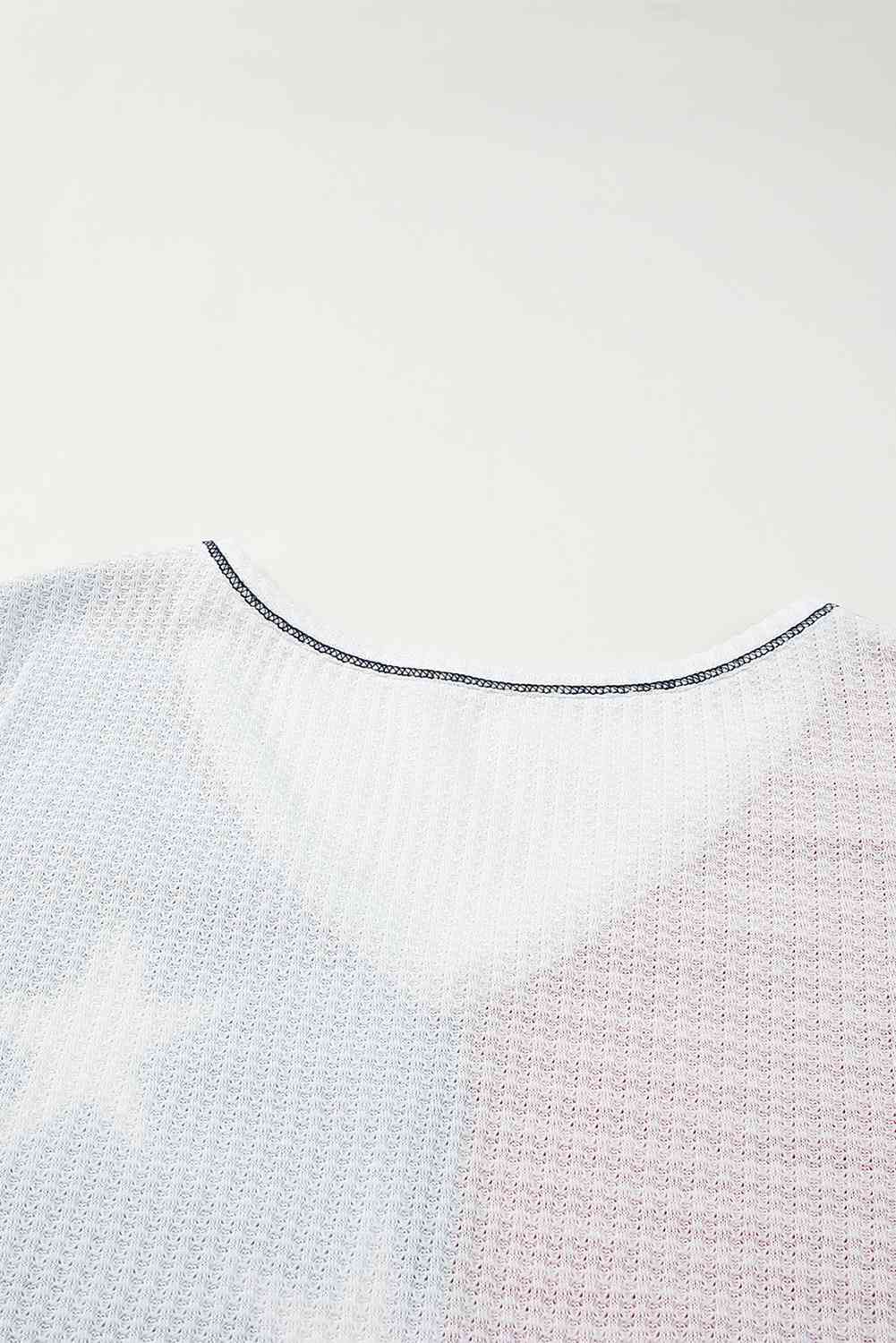 Star and Stripe V-Neck Top