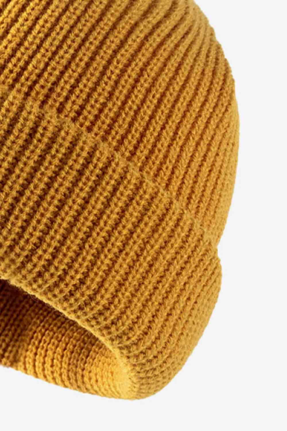 Calling For Winter Rib-Knit Beanie