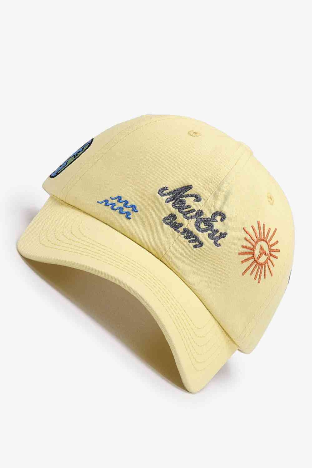 Contrast Embroidered Baseball Cap