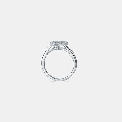 Moissanite 925 Sterling Silver Heart Ring