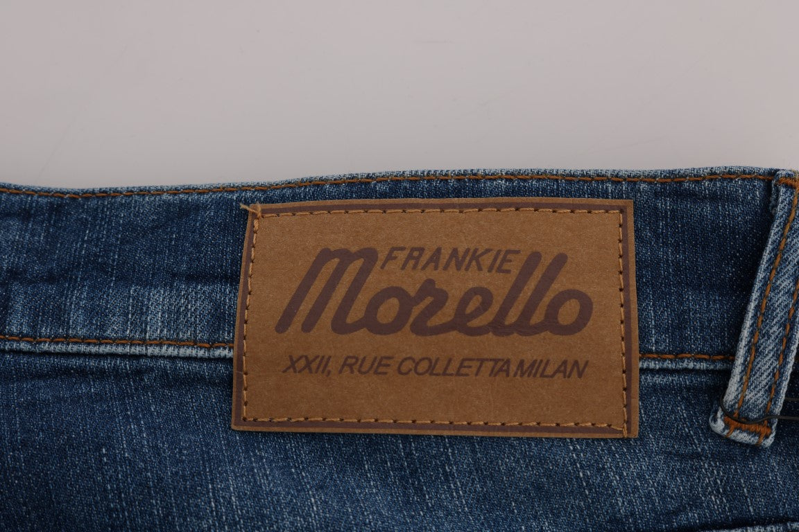 Frankie Morello Chic Slim Fit Blue Wash Jeans