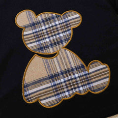 Baby Bear Graphic Round Neck Tee and Short Set