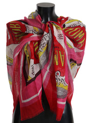 Red AMORE Cashmere Silk Wrap Scarf