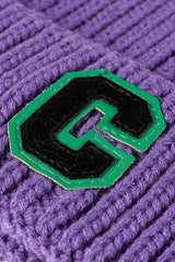 Letter C Patch Cuffed Beanie