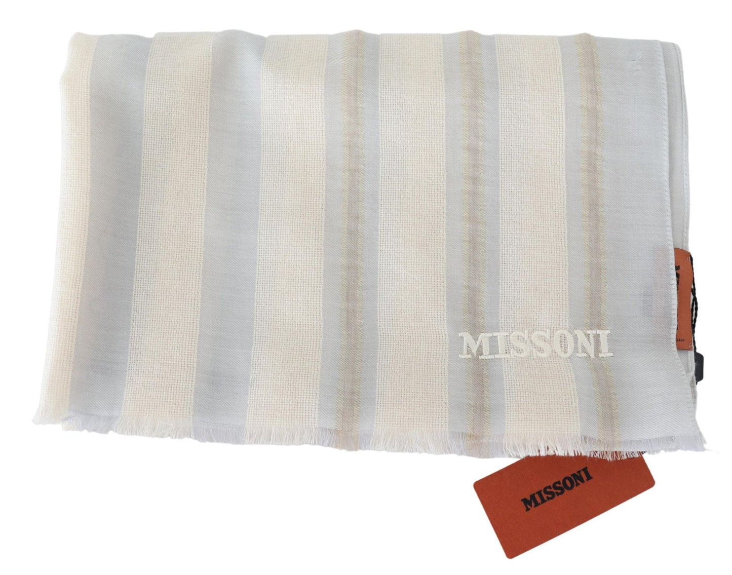 Missoni Multicolor Lined Cashmere Unisex Wrap Scarf