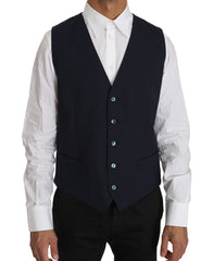 Blazer Vest 2 Piece Blue Wool MARTINI