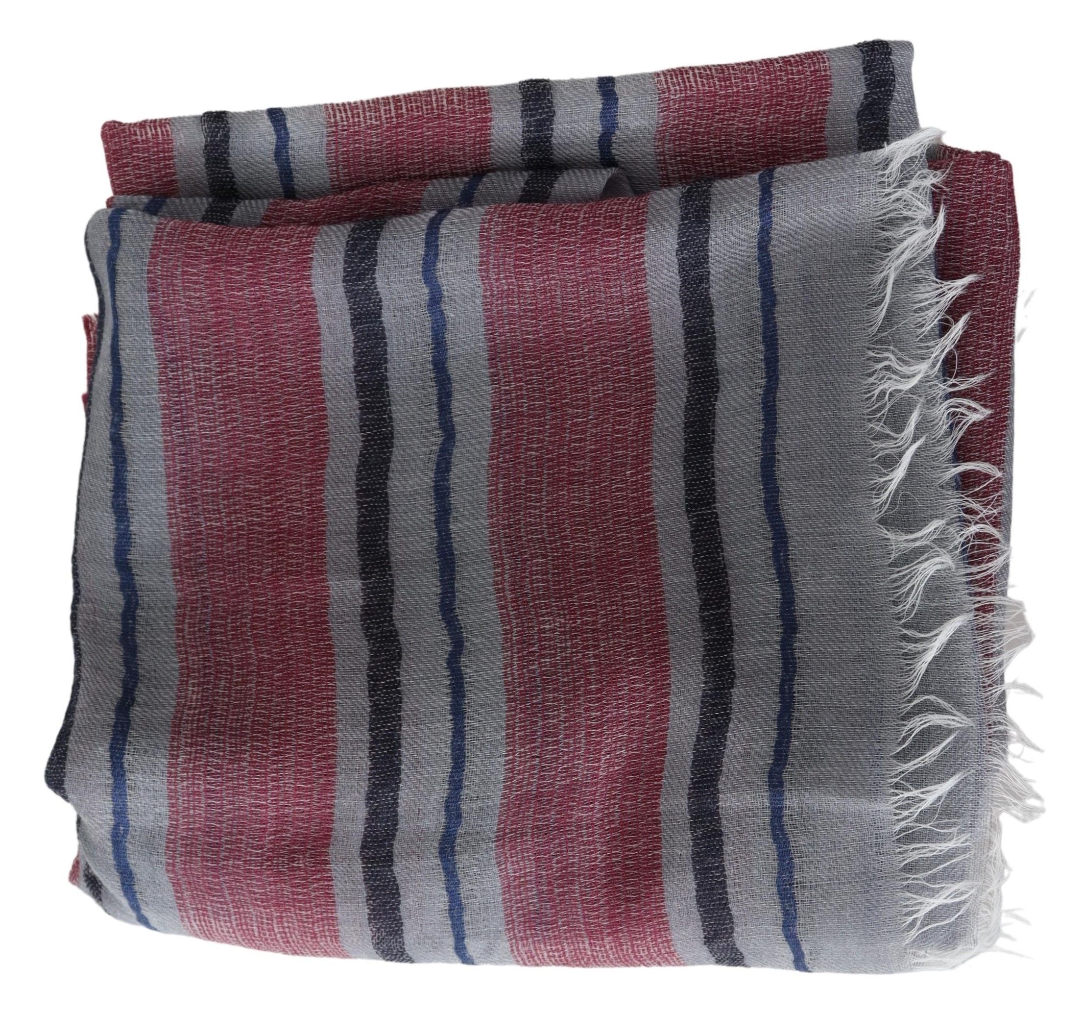 Missoni Elegant Multicolor Striped Wool Scarf