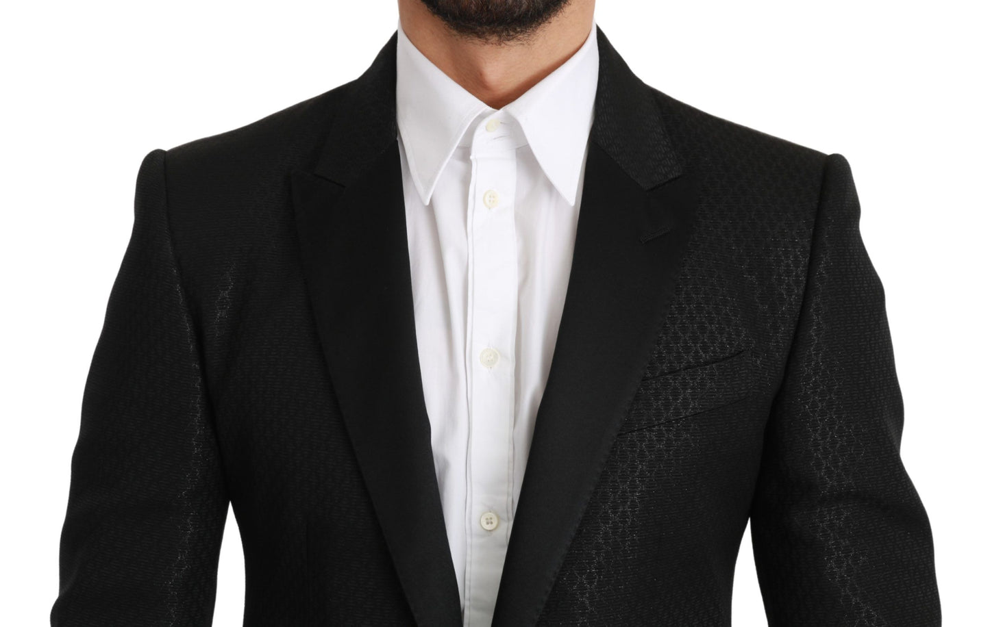 Dolce & Gabbana Black Slim Fit Jacket MARTINI Blazer
