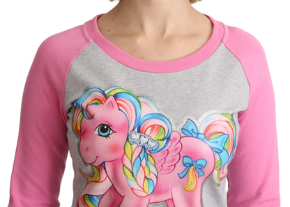 Moschino Gray My Little Pony Top Sweater Dress