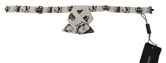 Dolce & Gabbana Elegant Silk Crown-Patterned Bow Tie