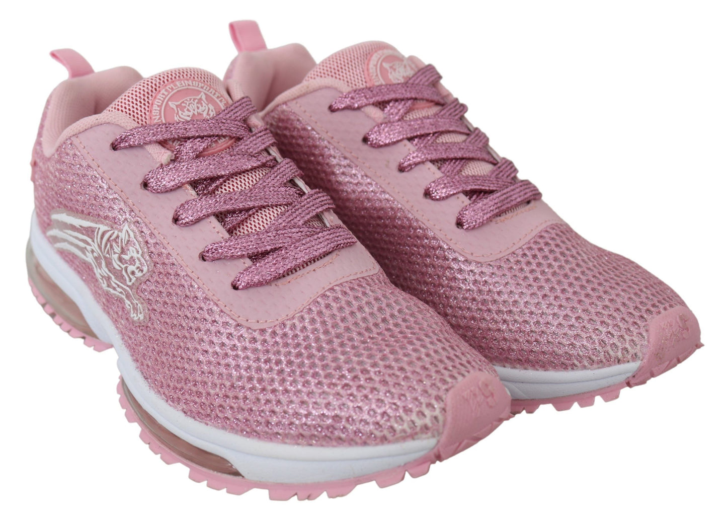 Plein Sport Pink Blush Polyester Gretel Sneakers Shoes