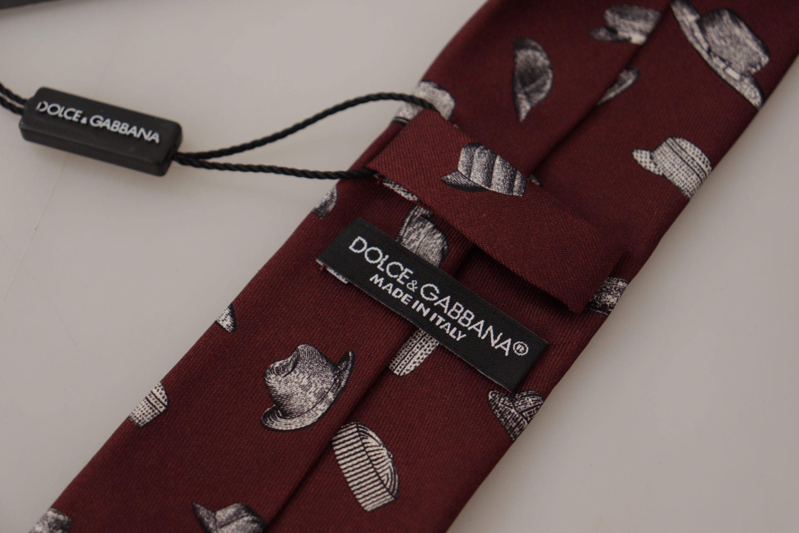 Dolce & Gabbana Maroon Elegance Silk Tie