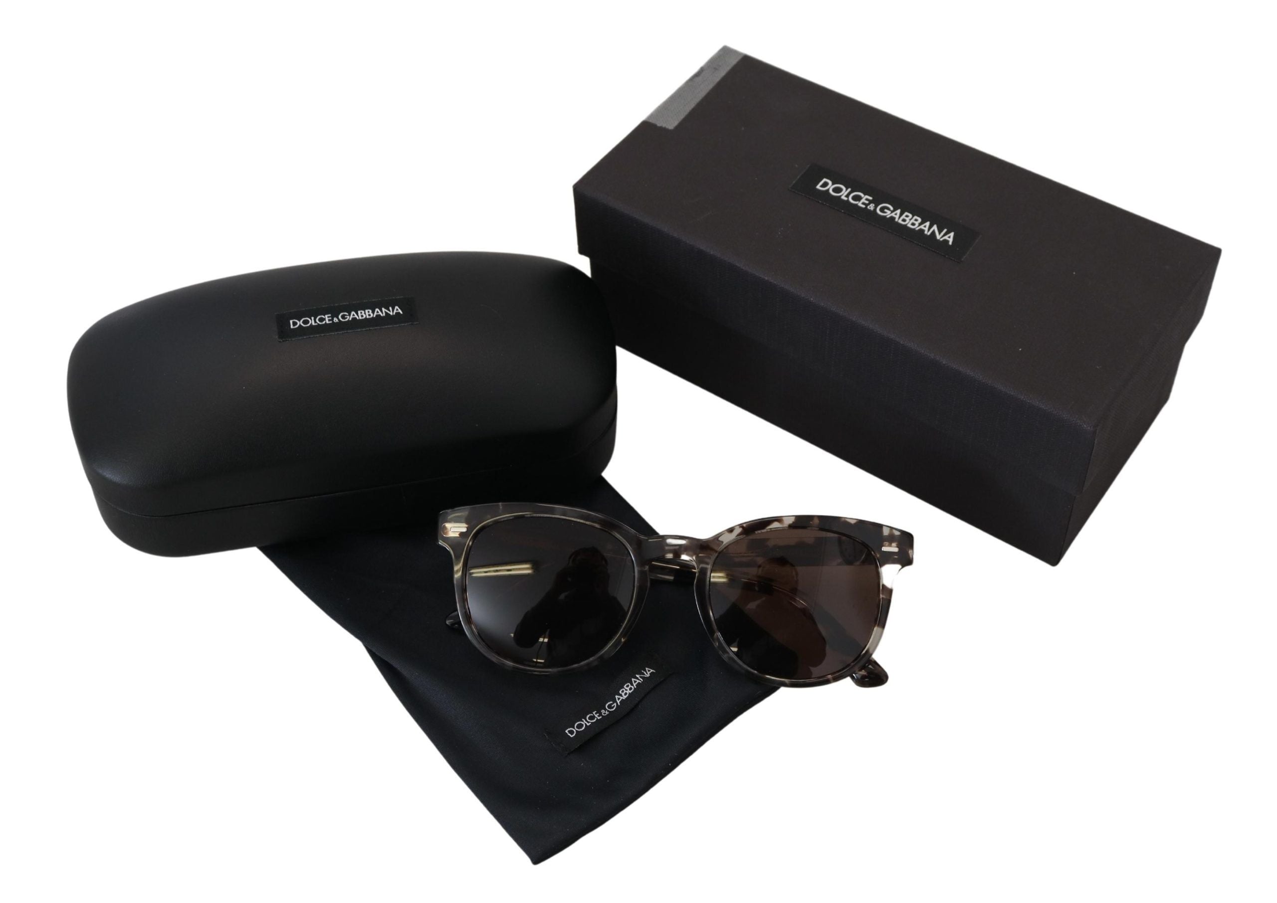 Dolce & Gabbana Chic Havana Brown Acetate Sunglasses