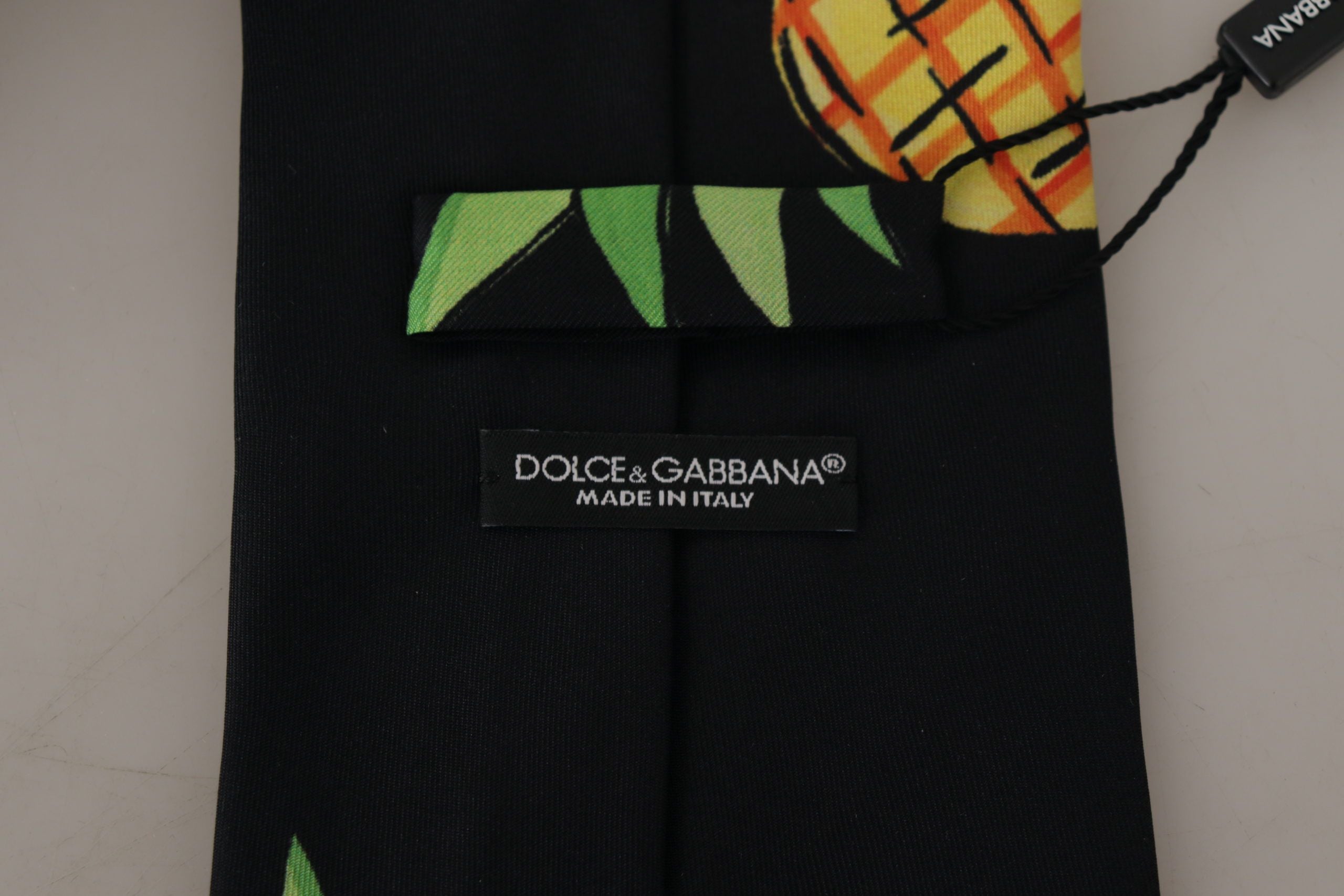 Dolce & Gabbana Elegant Black Silk Tie for Sophisticated Style