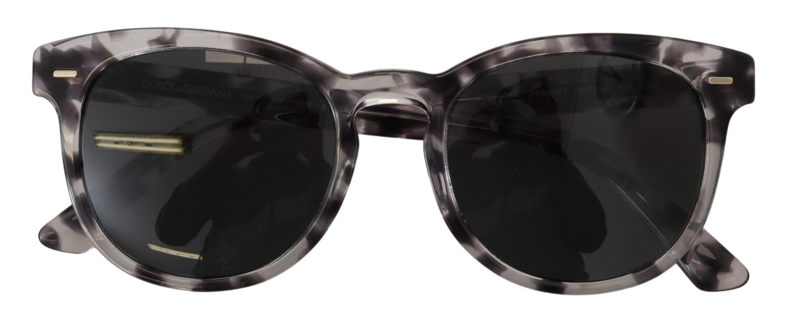Dolce & Gabbana Elegant Black Havana Sunglasses