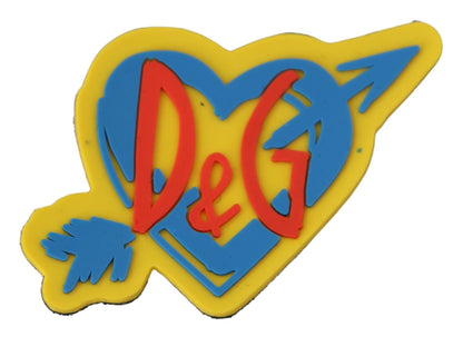 Yellow Blue Red D&G Logo Embellishment Accessories Patch