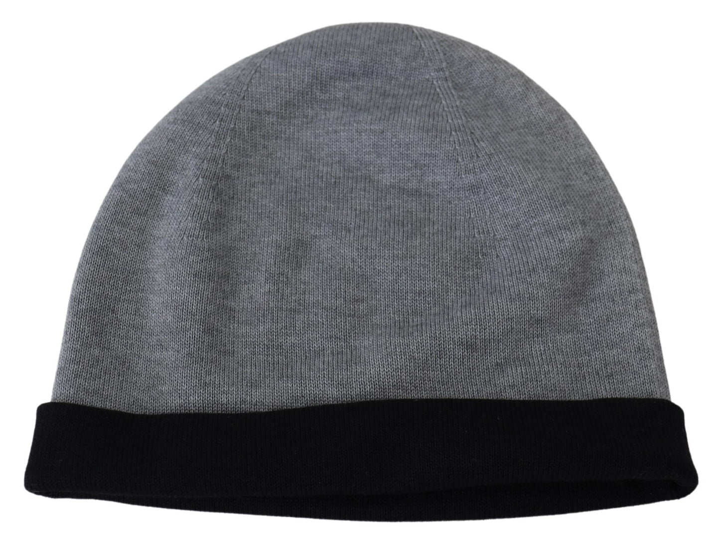 Gray Cotton Cashmere Unisex Women Beanie Winter Hat