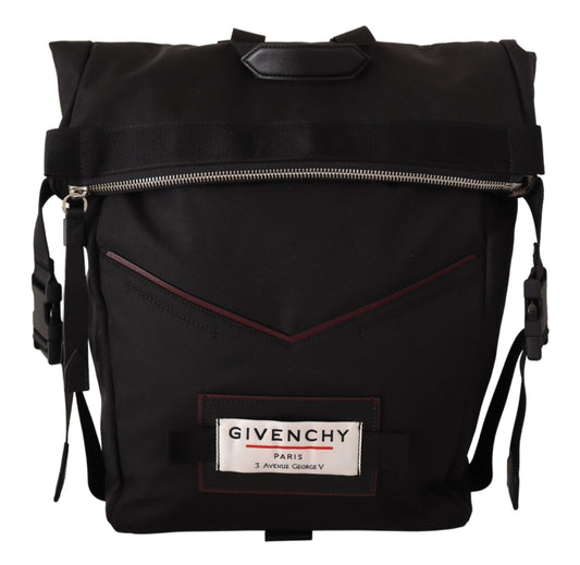 Givenchy Black Fabric Downtown Top Zip Backpack
