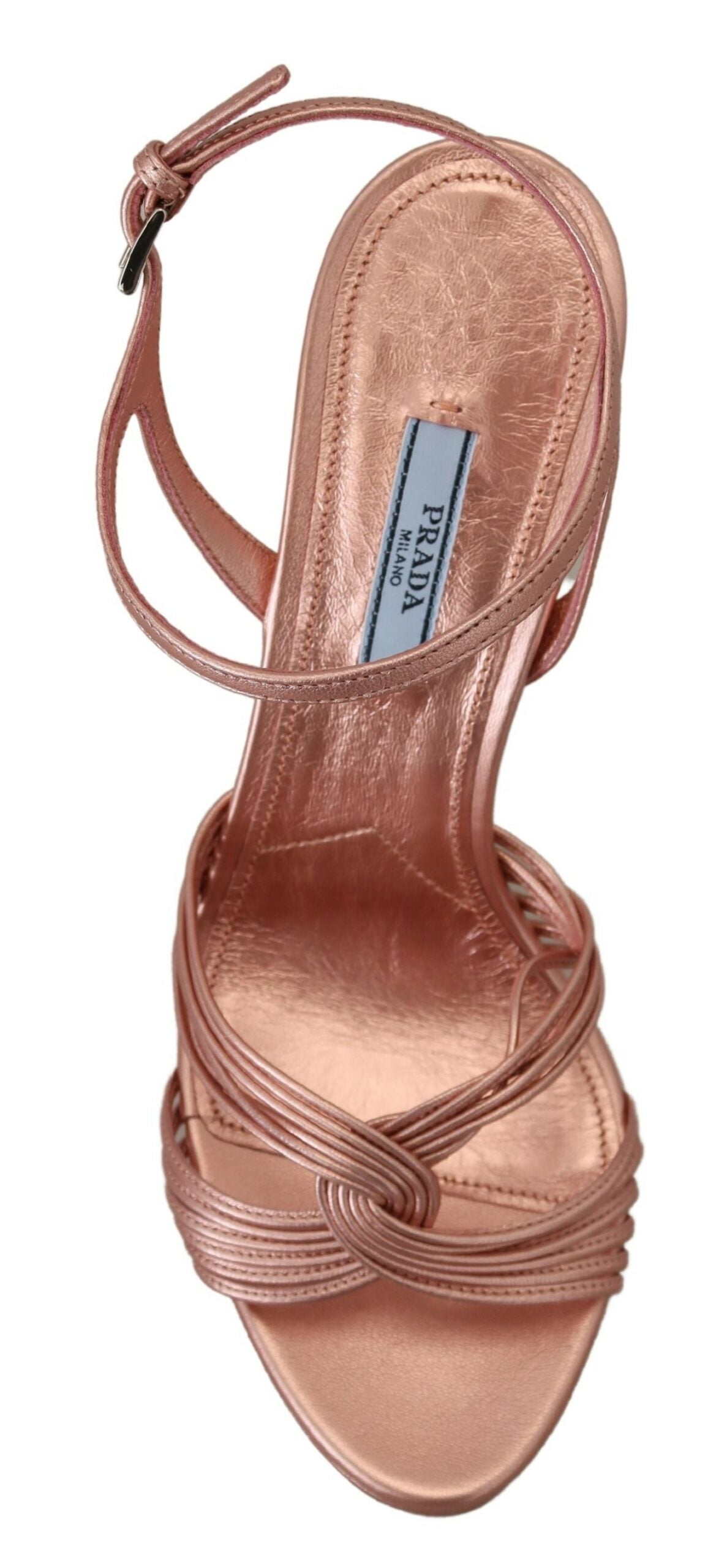 Prada Elegant Pink Stiletto Heel Sandals