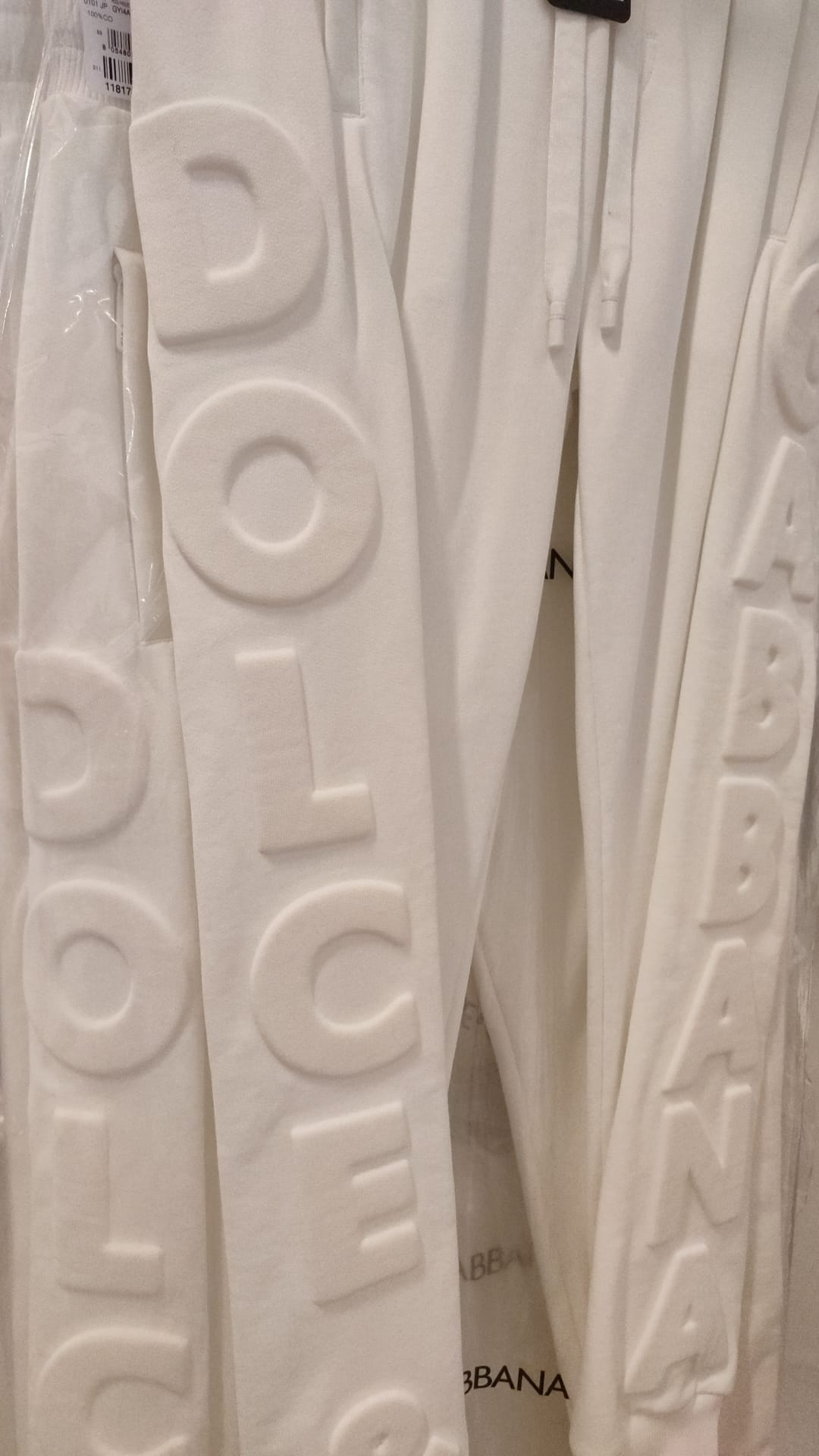 Dolce & Gabbana Elegant White Cotton Sweatpants