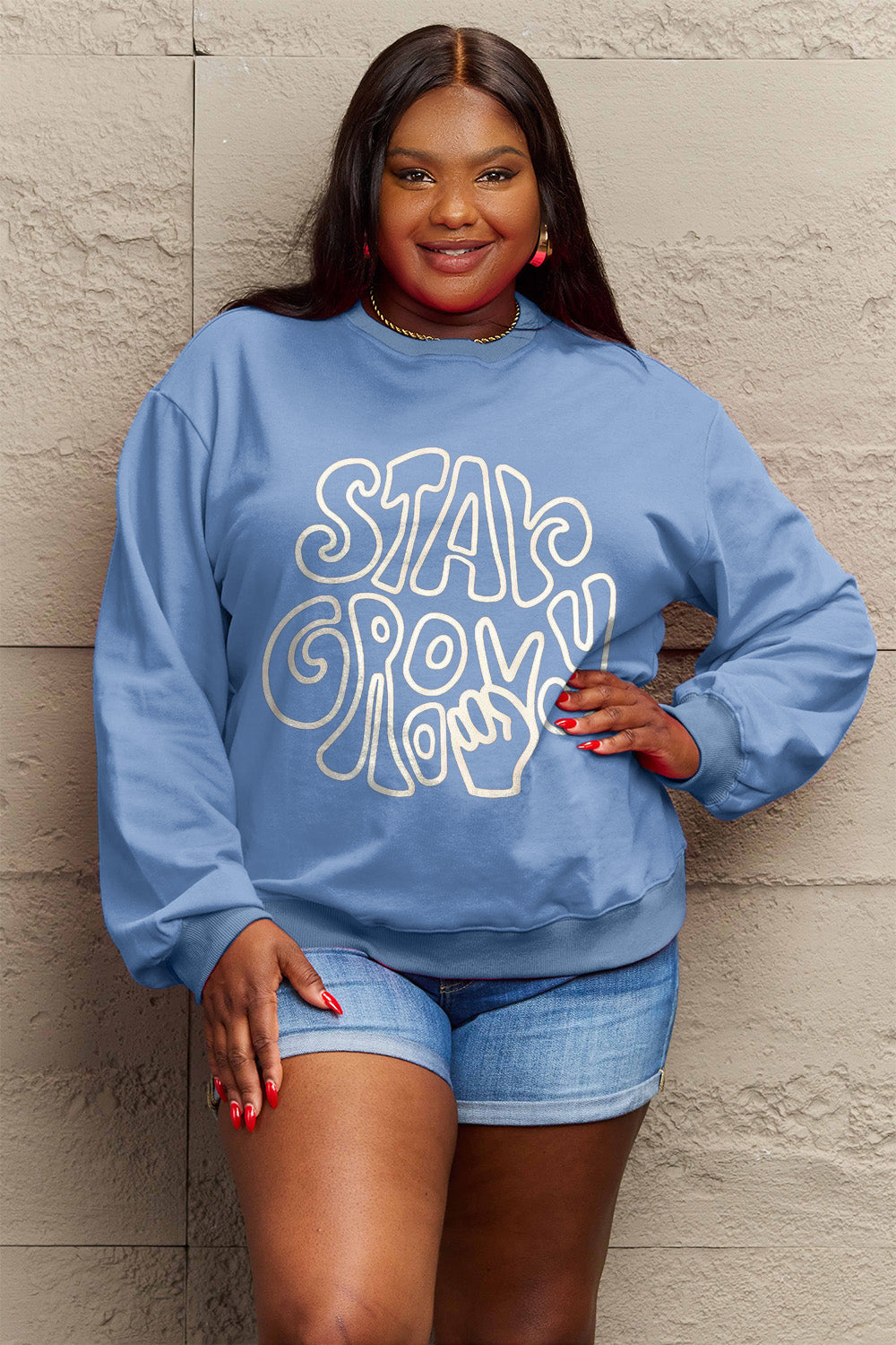 Simply Love Full Size Graphic Sweatshirt