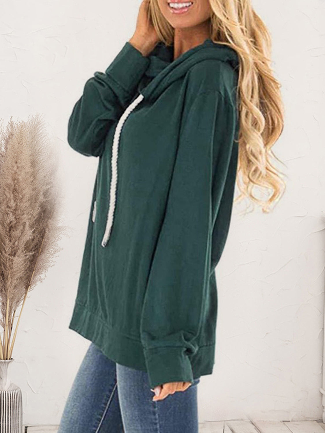 Drawstring Long Sleeve Hoodie