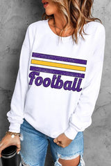 FOOTBALL Graphic Long Sleeve Sweatshirt