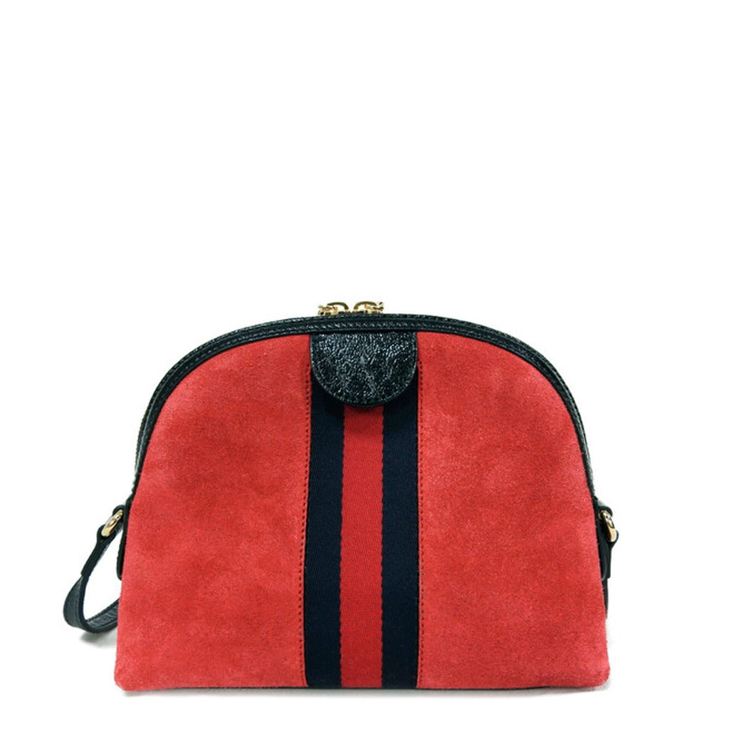 Gucci GG Red Suede Shoulder Bag