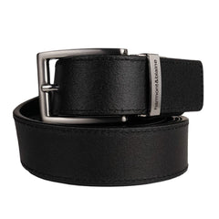 Harmont & Blaine Reversible Black Calfskin Leather Belt