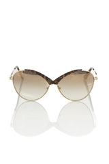 Frankie Morello Butterfly-Shaped Metallic Sunglasses