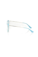 Frankie Morello Aviator-Styled Chic Eyeglasses - Light Blue