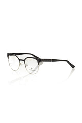 Frankie Morello Chic Geometric Black Clubmaster Eyeglasses