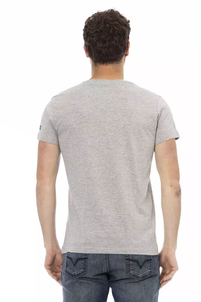 Trussardi Action Elegant Gray Short Sleeve T-Shirt