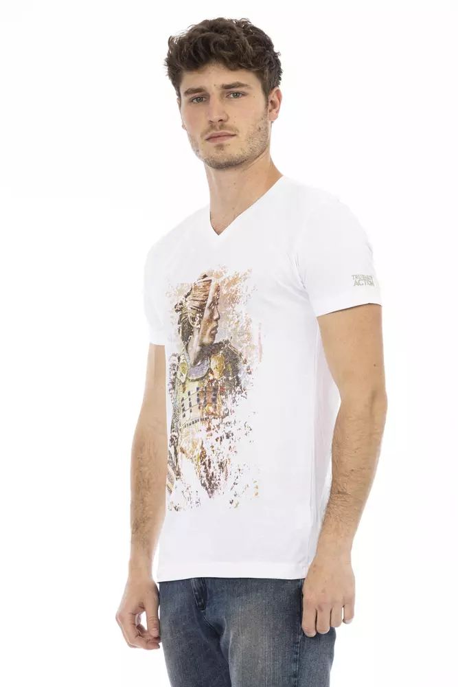 Trussardi Action Elegant V-Neck Short Sleeve T-Shirt