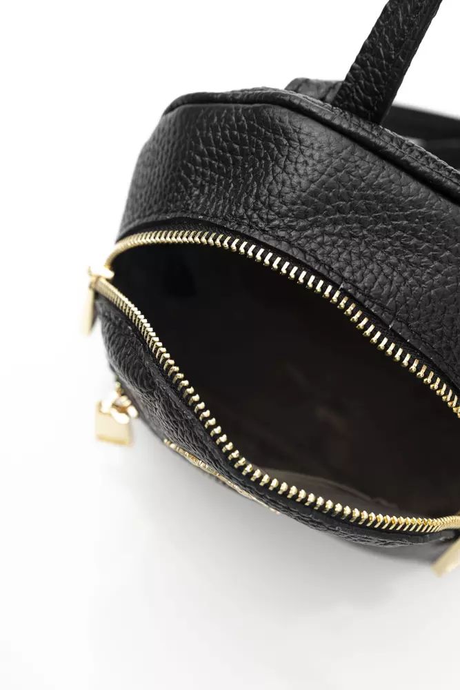 La Martina Elegant Leather Messenger Bag with Logo Detailing