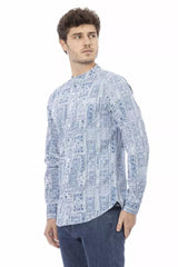 Baldinini Trend Elegant Mandarin Collar Cotton Shirt