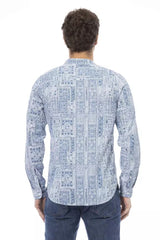 Baldinini Trend Elegant Mandarin Collar Cotton Shirt
