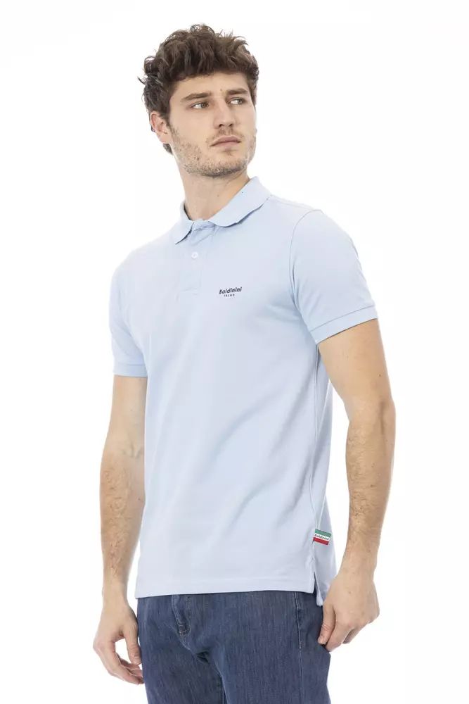 Baldinini Trend Elegant Light Blue Cotton Polo Shirt