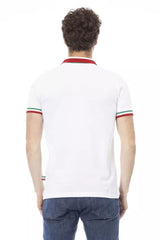 Baldinini Trend Chic Tricolor Collar Polo Shirt