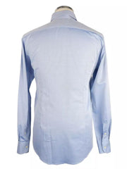 Made in Italy Elegant Light Blue Milano Shirt