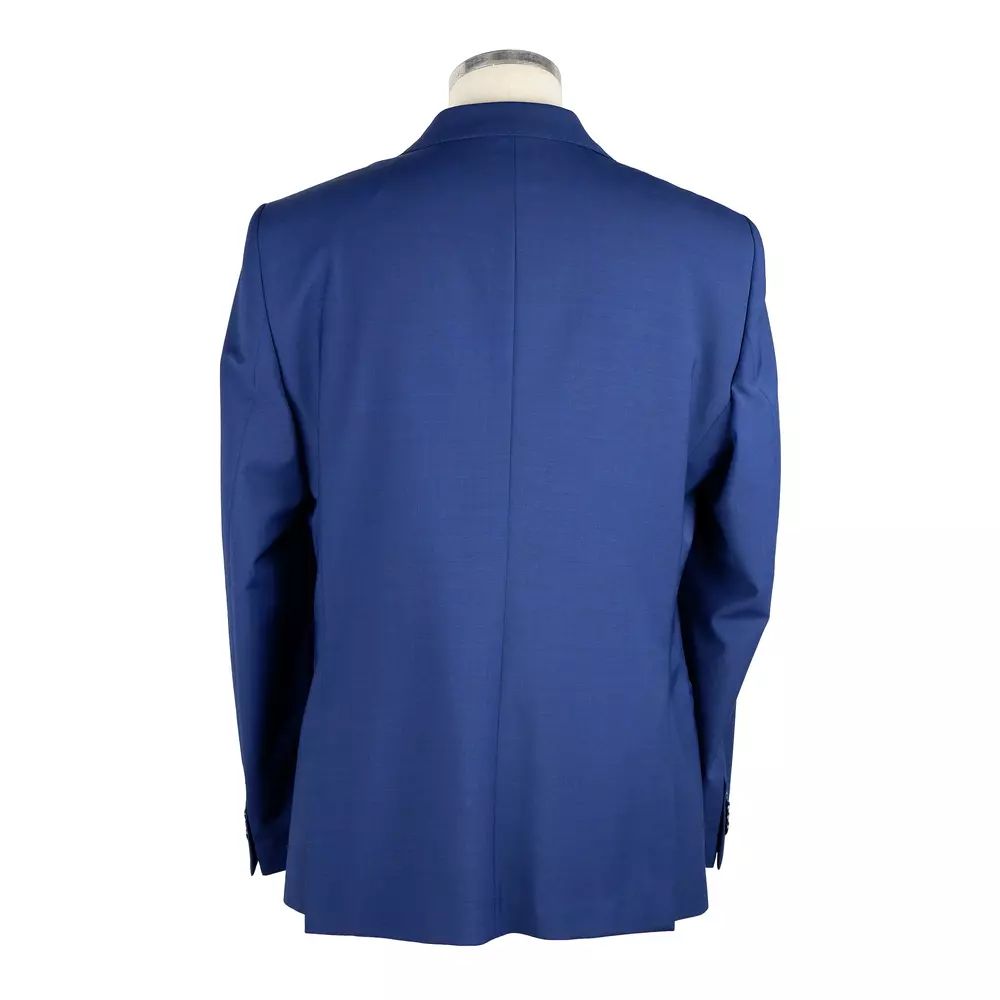 Emilio Romanelli Elegant Two-Button Men's Suit in Blue