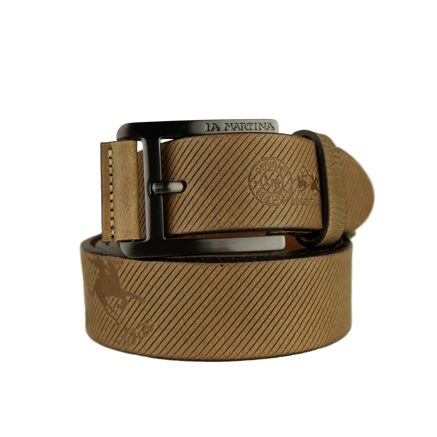 Kaky Brown Calf Leather Belt