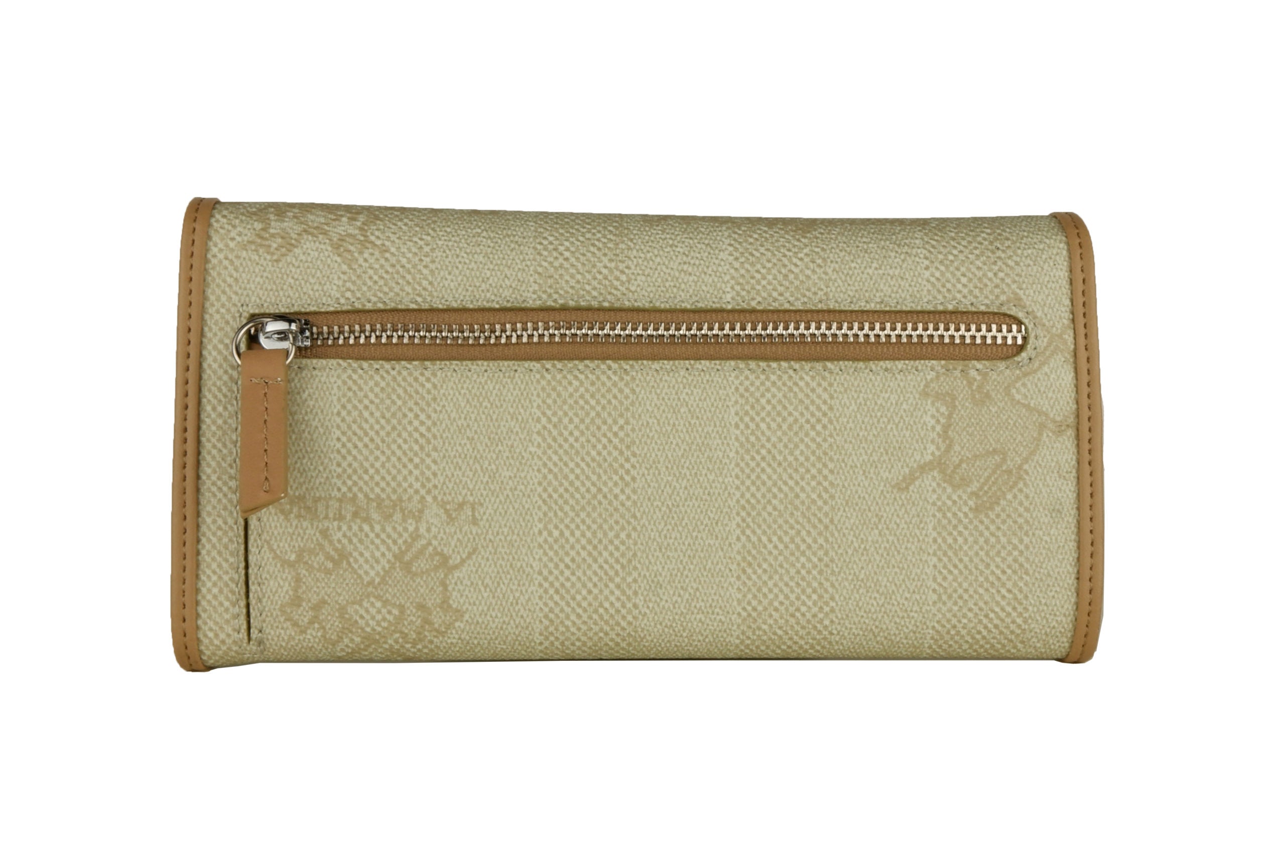 La Martina Wallet Beige with Silver Logo