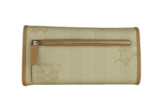 La Martina Wallet Beige with Silver Logo