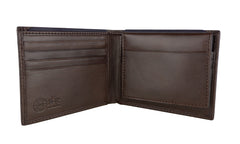 La Martina Elegant Dark Brown Leather Wallet