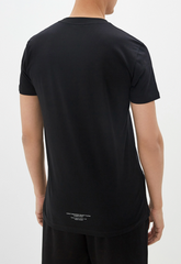 Black Cotton Brand Design T-Shirt