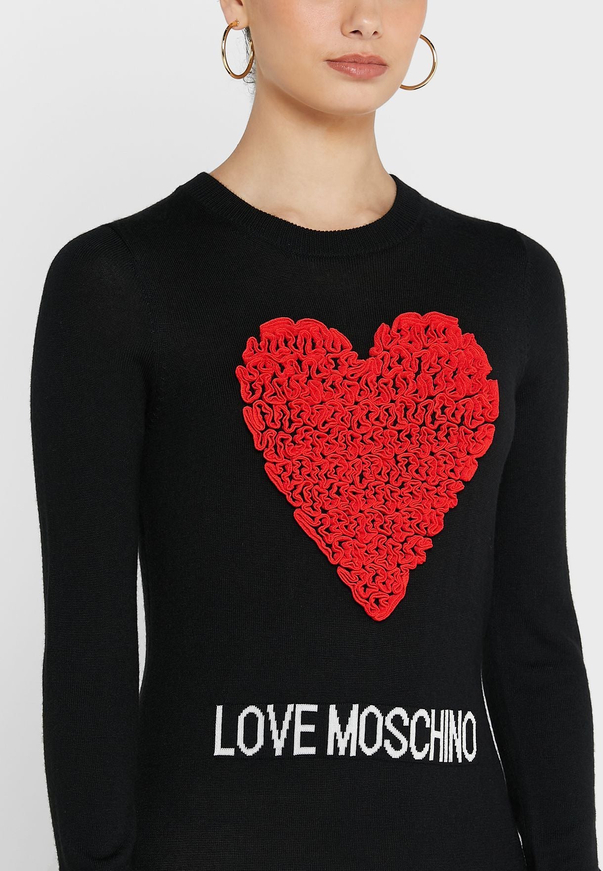 Love Moschino Black Acrylic Dress